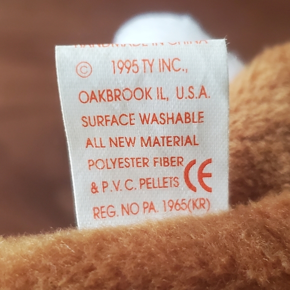 ✨️HOST PICK✨ Ears the Bunny 1995 Retired Collectable Ty Beanie Baby - Picture 6 of 10